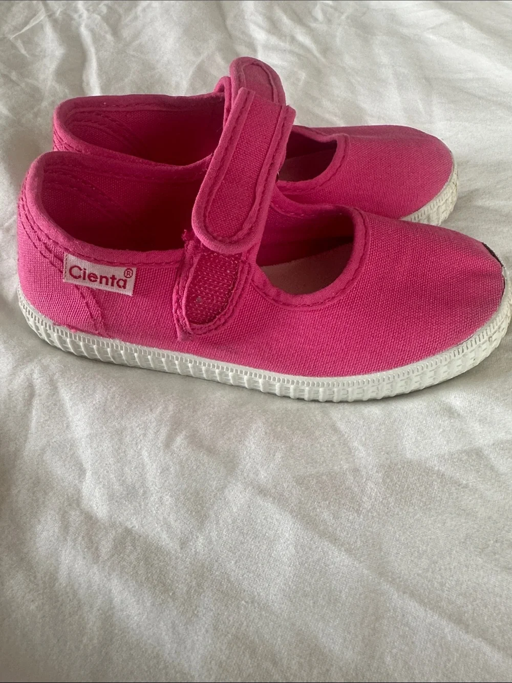 Cienta Kids Toddler Mary Jane Canvas Shoes in Pink 25
